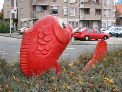 De Rode Karper aan het begin van de wijk Karperveen 